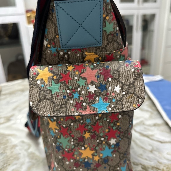 Gucci GG Supreme Star Monogram coated canvas diaper bag.  Limited Addition - Picture 5 of 15
